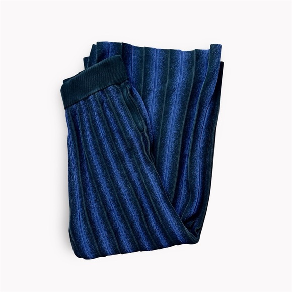 Derek Lam 10 Crosby 10 Sheer Midnight Wide Leg Pleated Cropped Pants- Size XS - Picture 6 of 9